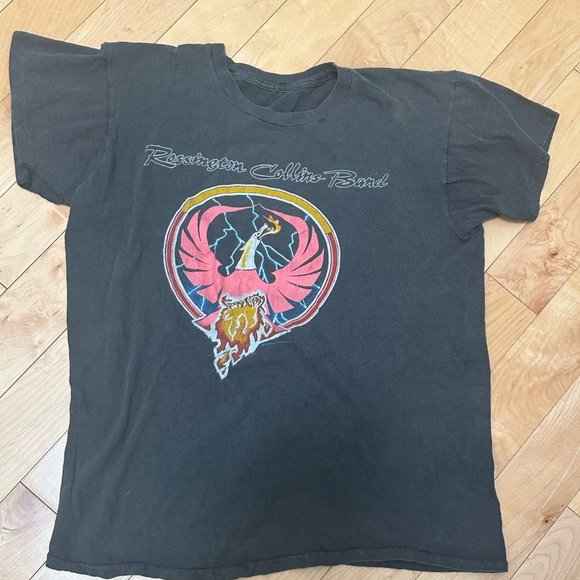 VINTAGE Rossington Collins Band Original Concert Large T-shirt 1980 Debut Tour - Picture 1 of 8
